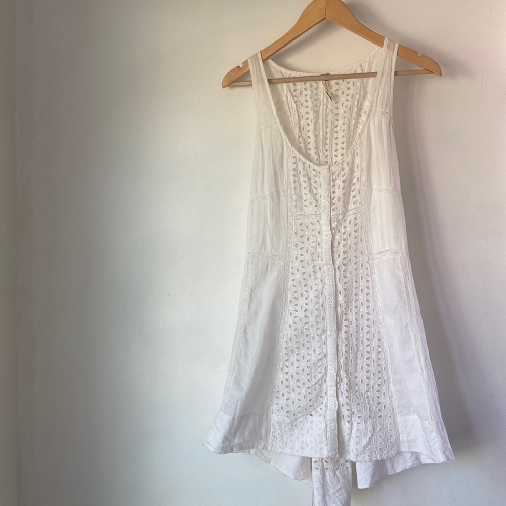 Free People White Mini Dress